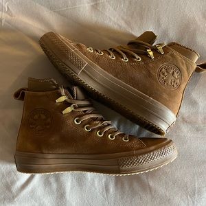 Tan Leather Converse